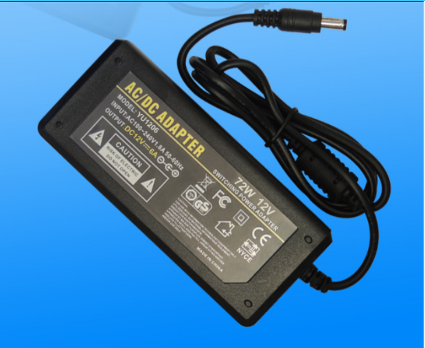 NEW OEM Power AC Adapter - Compatible YU1206, 12V 6A, 5.5/2.5mm, C14, New